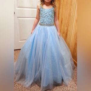 Christina Wu | Dresses | Tags On Junior Bridesmaid Dress Slate Blue |  Poshmark